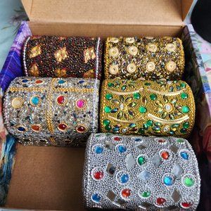 Wooden Bedazzled Mini Chest (3 in)